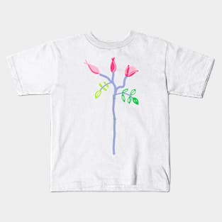 PASTEL ROSE TREE Kids T-Shirt